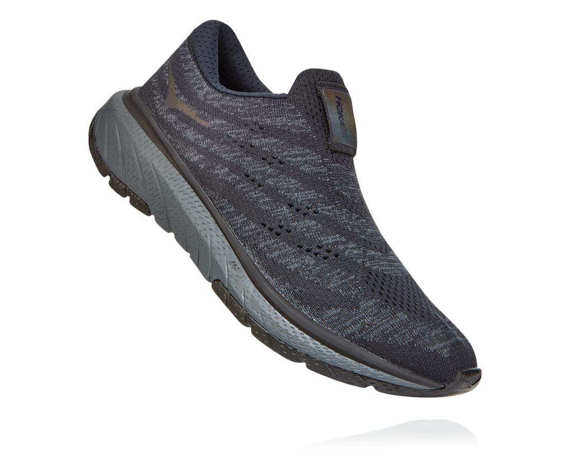 Hoka One One Cavu 3 Slip Női Edzőcipő Fekete / Sötét Szürke [PJEMK-5823]